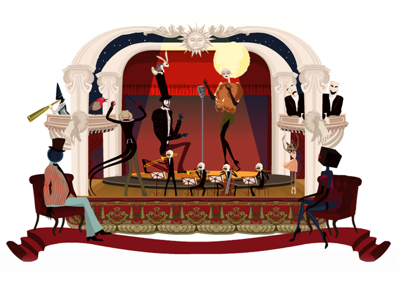 Le Trianon, animation et illustration Mesdemoiselles